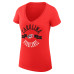 Женская Футболка Carolina Hurricanes G-III 4Her by Carl Banks Red Super-Slim Fit Lightweight City Graphic V-Neck