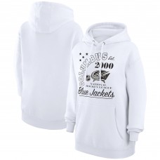 Толстовка Columbus Blue Jackets Starter Arch City Team Graphic Fleece - White