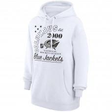 Толстовка Columbus Blue Jackets Starter Arch City Team Graphic Fleece - White