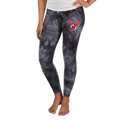 Женская джерси New Devils Concepts Sport Black Burst Tie Dye Knit Legging