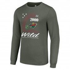 Футболка с длинным рукавом Minnesota Wild Starter Arch City Theme Graphic - Green