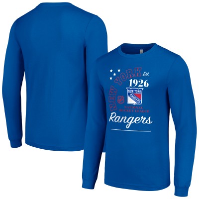 Футболка с длинным рукавом New York Rangers Starter Arch City Theme Graphic - Blue