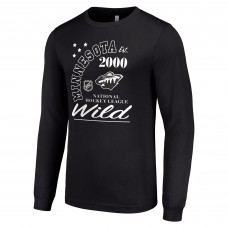 Футболка с длинным рукавом Minnesota Wild Starter Black Arch City Theme Graphic