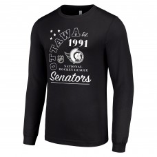 Футболка с длинным рукавом Ottawa Senators Starter Arch City Theme Graphic - Black