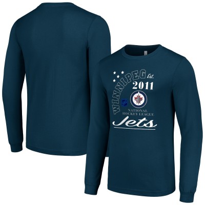 Футболка с длинным рукавом Winnipeg Jets Starter Arch City Theme Graphic - Navy