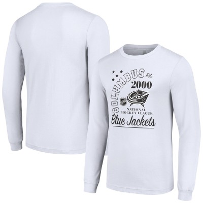 Футболка с длинным рукавом Columbus Blue Jackets Starter Arch City Theme Graphic - White