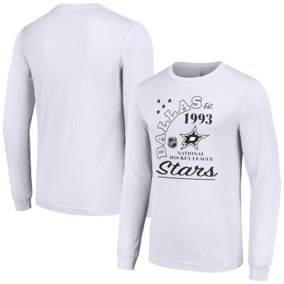 Футболка с длинным рукавом Dallas Stars Starter Arch City Theme Graphic - White