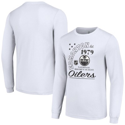 Футболка с длинным рукавом Edmonton Oilers Starter White Arch City Theme Graphic