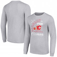Футболка с длинным рукавом Calgary Flames Starter Arch City Theme Graphic - Heather Gray