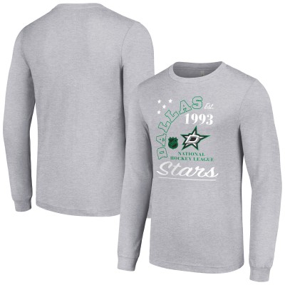 Футболка с длинным рукавом Dallas Stars Starter Arch City Theme Graphic - Heather Gray