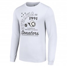 Футболка с длинным рукавом Ottawa Senators Starter Arch City Theme Graphic - White