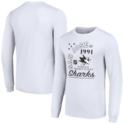 Футболка с длинным рукавом San Jose Sharks Starter Arch City Theme Graphic - White