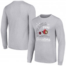 Футболка с длинным рукавом Ottawa Senators Starter Arch City Theme Graphic - Heather Gray