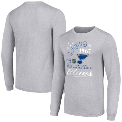 Футболка St. Louis Blues Starter Arch City Theme Graphic Long Sleeve - Heather Gray