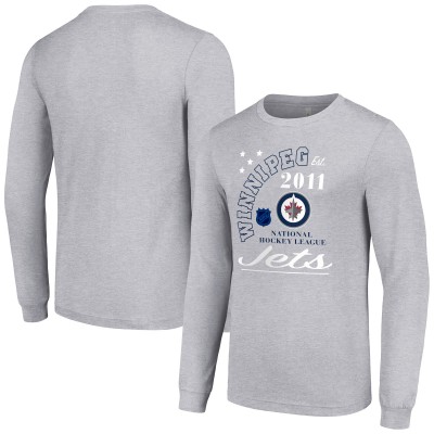 Футболка с длинным рукавом Winnipeg Jets Starter Arch City Theme Graphic - Heather Gray