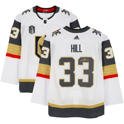 Игровая джерси Adin Hill Vegas Golden Knights Autographed Fanatics Authentic White adidas Authentic with 2023 Stanley Cup Final Patch