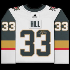 Игровая джерси Adin Hill Vegas Golden Knights Autographed Fanatics Authentic White adidas Authentic with 2023 Stanley Cup Final Patch