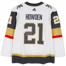 Игровая джерси Brett Howden Vegas Golden Knights Autographed Fanatics Authentic White adidas Authentic with 2023 Stanley Cup Final Patch