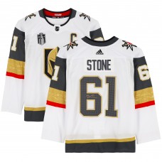 Игровая джерси Mark Stone Vegas Golden Knights Autographed Fanatics Authentic White adidas Authentic with 2023 Stanley Cup Final Patch