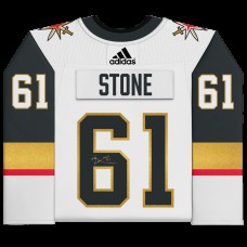 Игровая джерси Mark Stone Vegas Golden Knights Autographed Fanatics Authentic White adidas Authentic with 2023 Stanley Cup Final Patch
