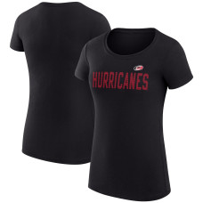 Женская Футболка Carolina Hurricanes G-III 4Her by Carl Banks Black Super-Slim Fit Lightweight Dot Print Team