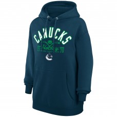 Vancouver Canucks Starter Navy Puck Pullover Hoodie