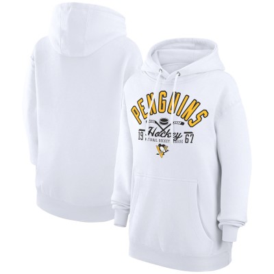 Pittsburgh Penguins Starter White Puck Pullover Hoodie