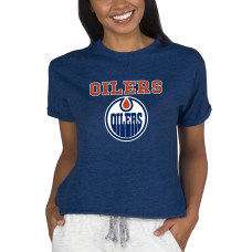 Женская свитшот Edmonton Oilers Concepts Sport Navy Tri-Blend Mainstream Terry Short Sleeve Top Женская свитшот Edmonton Oilers Concepts Sport Navy Tri-Blend Mainstream Terry Short Sleeve Top