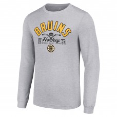 Шайба Футболка с длинным рукавом Boston Bruins Starter - Heather Gray