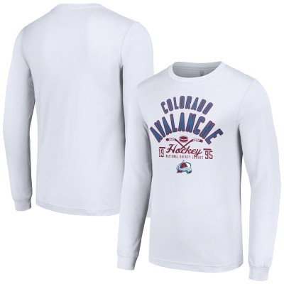 Футболка с длинным рукавом Colorado Avalanche Starter Puck - White