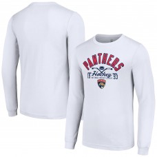 Футболка с длинным рукавом Florida Panthers Starter Puck - White