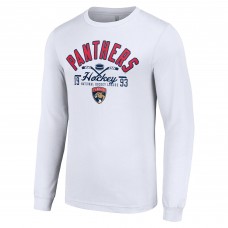 Футболка с длинным рукавом Florida Panthers Starter Puck - White