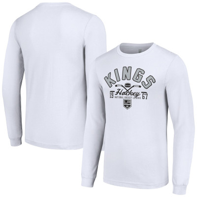 Los Angeles Kings Starter White Puck Long Sleeve T-Shirt