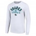 Футболка с длинным рукавом San Jose Sharks Starter Puck - White
