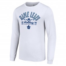 Шайба Футболка с длинным рукавом Toronto Maple Leafs Starter - White