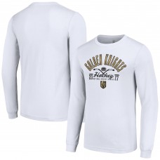 Футболка с длинным рукавом Vegas Golden Knights Starter Puck - White