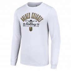 Футболка с длинным рукавом Vegas Golden Knights Starter Puck - White