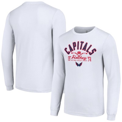 Футболка с длинным рукавом Washington Capitals Starter Puck - White