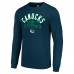 Vancouver Canucks Starter Navy Puck Long Sleeve T-Shirt