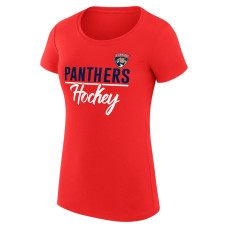 Женская футболка Florida Panthers G-III 4Her by Carl Banks Red Super-Slim Fit Lightweight Team Sport