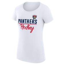 Женская футболка Florida Panthers G-III 4Her by Carl Banks White Super-Slim Fit Lightweight Team Sport