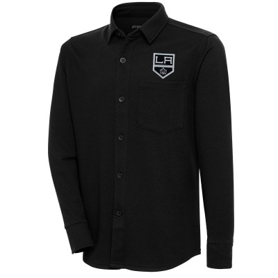 Рубашка Los Angeles Kings Antigua Streamer Button-Up - Black