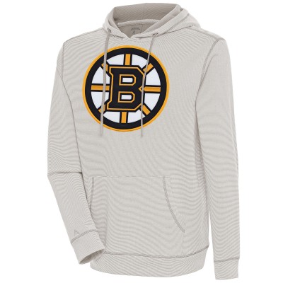 Толстовка Boston Bruins Antigua Axe Bunker Tri-Blend - Oatmeal