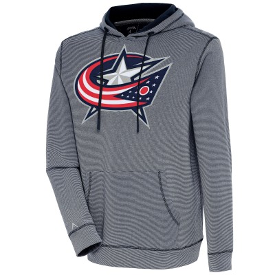 Толстовка Columbus Blue Jackets Antigua Axe Bunker Tri-Blend - Navy