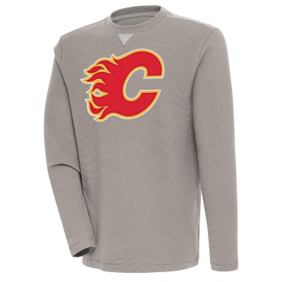 Кофта Calgary Flames Antigua Flier Bunker Tri-Blend - Oatmeal