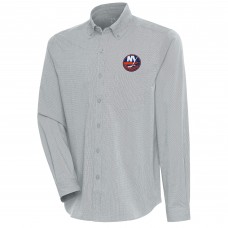 Рубашка New York Islanders Antigua Compression Tri-Blend - Heather Gray