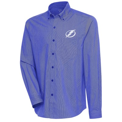 Рубашка Tampa Bay Lightning Antigua Compression Tri-Blend - Blue