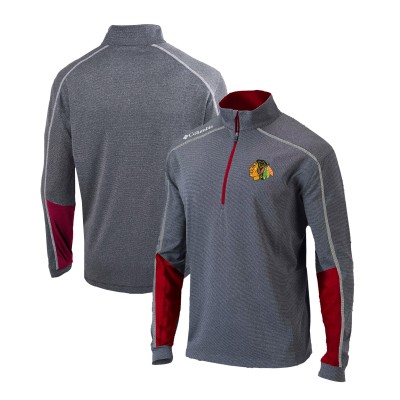Кофта на короткой молнии Chicago Blackhawks Columbia Omni-Wick Shotgun 2.0 - Gray/Red