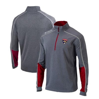 Кофта на короткой молнии Florida Panthers Columbia Omni-Wick Shotgun 2.0 - Gray/Red