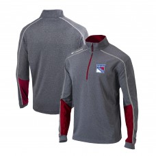 Кофта на короткой молнии New York Rangers Columbia Omni-Wick Shotgun 2.0 - Gray/Red